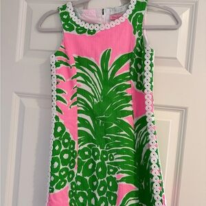 Lilly Pulitzer Pink and Green Kids Dress